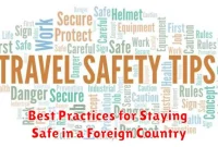 Best Practices for Staying Safe in a Foreign Country