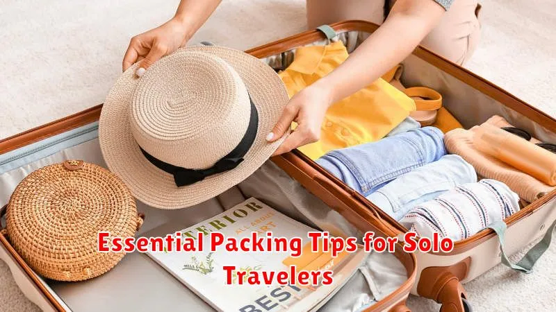 Essential Packing Tips for Solo Travelers